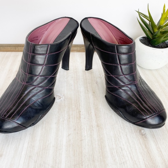 ✖️SOLD✖️•COLE HAAN• Nike G Series Leather Heeled Mules - Picture 10 of 13